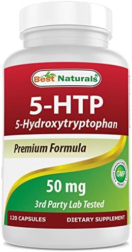 Best Naturals 5-HTP 50 mg 120 Capsules (Капсулы), 5 HTP Capsules Supports Relaxation & restful Sleep Best Naturals