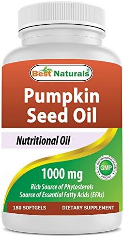 Best Naturals Pumpkin Seed Oil Bladder Control 1000 mg 180 Softgels (Мягкие капсулы) Best Naturals