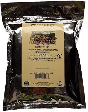 Organic Arjuna Powder (Порошок) Starwest Botanicals