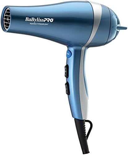 BaBylissPRO Hair Dryer, Nano Titanium 2000-Watt Blow Dryer, Professional/Ionic BABYLISSPRO