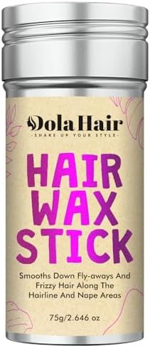 Dolahair Hair Wax Stick - Flyaway Control and Styling Pomade for Kids, Women, and Men - Hair Bun Maker and Accessorie (1 Pack of Wax) Dolahair