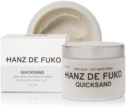 Hanz de Fuko Quicksand – Premium Men’s Hair Styling Wax & Dry Shampoo Combo – High Hold, Ultra Matte Finish – 2 oz. Hanz de Fuko