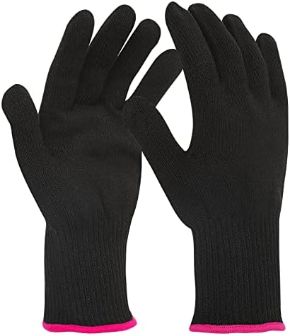 WLLHYF Professional Heat Resistant Glove for Hair Styling Heat Blocking for Curling Flat Irons Heat Proof Glove Mitts Wllhyf