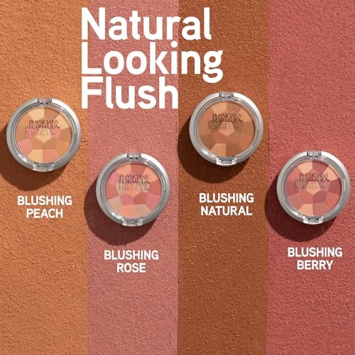 Physicians Formula Powder Palette Multi-Colored Blush Powder Blushing Natural, Dermatologist Tested Physicians Formula