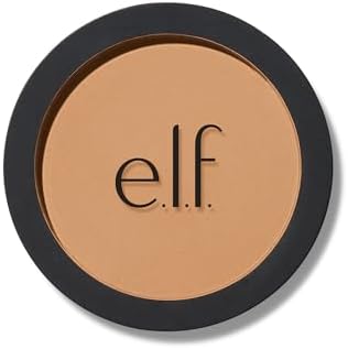 e.l.f. Primer-Infused Bronzer, Long-Lasting, Lightweight & Buildable Powder Bronzer, Delivers A Matte Finish, Vegan & Cruelty-Free, Catching Rays E.l.f.