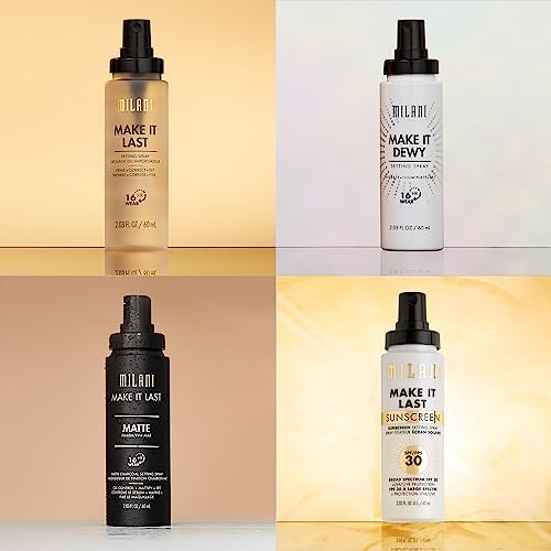 Milani Make It Last Dewy - Dewy Finish Setting Spray - 3 in 1- Hydrate + Illuminate + Set, Makeup Finishing Spray - Makeup Primer & Hydrating Setting Spray - 2 Pack Milani