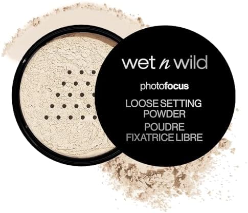 wet n wild Photo Focus Loose Baking Setting Powder, Highlighter Makeup, Suitable for All Skin Tones, Banana Wet n Wild