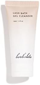 Borboleta Lash Bath Gel Cleanser - Gentle Gel Lash Shampoo for Lash Extensions and Natural Eyelashes, Eyelash Shampoo – 1.7 fl. Oz (Travel Size (.5 oz)) Borboleta