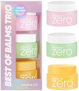 BANILA CO Clean it Zero Best of Balms Trio: Original, Brightening, Pore Clarifying (Pack of 3 travel sized balms, 25ml each) Banila Co