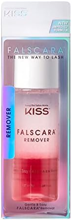 KISS Falscara Remover for Lash Adhesive, Makeup, and False Eyelash Wisps, Rosewater Infused Gentle Nourishing Formula, Includes 1 Bottle of Lash Remover, Net Wt. 50 ml (1.69 fl. oz.) Kiss