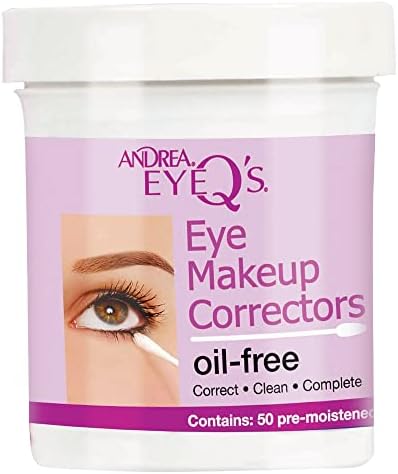 Andrea Eyeq's Oil-free Eye Make-up Correctors Pre-moistened Swabs, 50 Count ANDREA