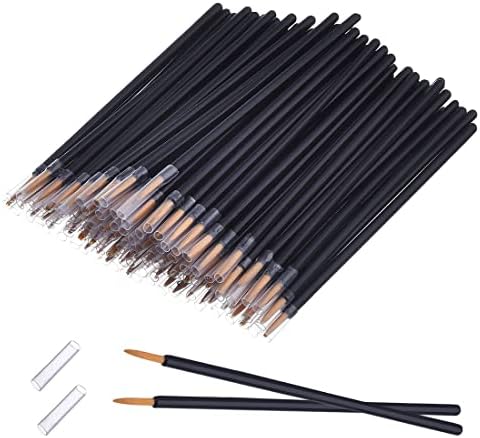 eBoot 100 Pack Disposable Eyeliner Brush Applicator Cosmetic Eye Wands Makeup Tool Eboot