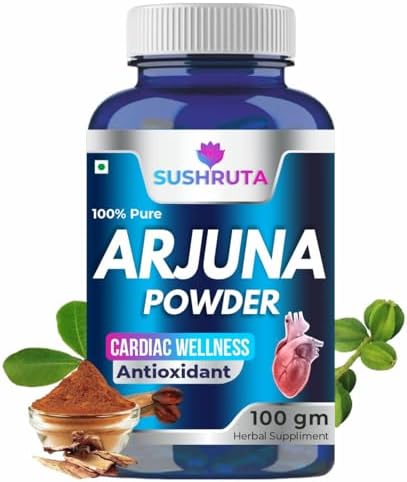 Organic Arjun ki Chaal - Dried- Arjuna Tree Bark Powder (Порошок) Contains Lab Certificate,Promotes Heart Health | Terminalia Arjuna 100g(Pack of 1) Generic