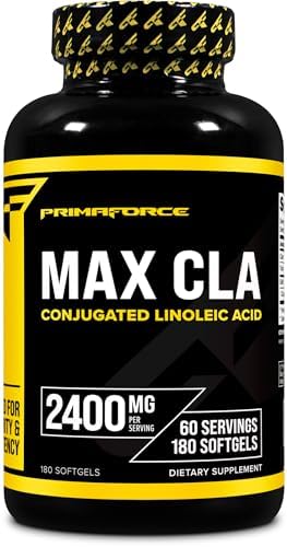 Primaforce CLA 2400 mg per Serving (Порция) (180 softgels) - for Men and Women, Non-Stimulating, GMO Free & Gluten Free Primaforce