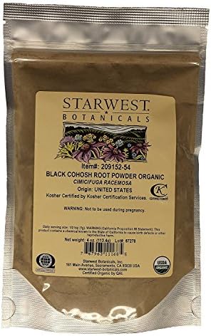 Starwest Botanicals Organic Black Cohosh Root Powder (Порошок) (4 Ounce) Starwest Botanicals