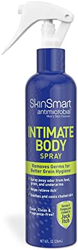 SkinSmart Men’s Intimate Spray (Спрей), Hypochlorous Based Shower in a Bottle, Removes Bacteria linked to Jock Itch and Foul Odors for, 8 oz (Унции) Spray Bottle SkinSmart Antimicrobial