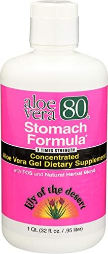 Aloe 80 Organics Stomach Formula, 32 Ounce Lily of the Desert