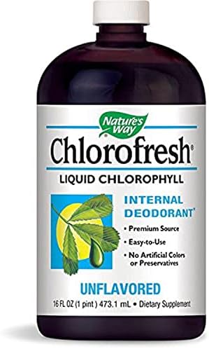 Nature's Way Chlorofresh Liquid (Жидкость) Chlorophyll Internal Deodorant, unflavored 16 oz (Унции) Nature's Way