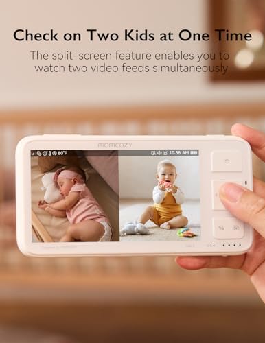 Momcozy Baby Monitor BM03 Add-on Camera Unit, Full HD 1080P Resolution, Addable SD Card, Pan-Tilt-Zoom Camera, Baby Monitor Camera Easy to Pair（Not Compatible BM01 Baby Monitor） Momcozy