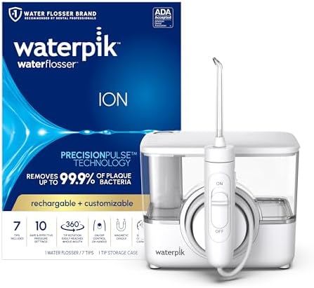 Портативный ирригатор Waterpik ION с 10 режимами, 7 насадками для ухода за зубами и деснами Waterpik