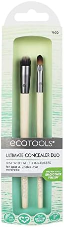 EcoTools Ultimate Concealer Makeup Brush Set, Cover & Blend Imperfections, 3 Brush Heads EcoTools