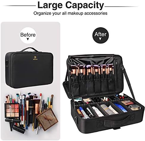 Чемодан Relavel Makeup Case Большая Косметичка Профессиональный Поездной Чемодан 16.5 дюймов Relavel