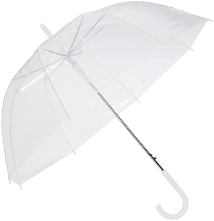 Amazon Basics Clear Bubble Umbrella, Round, 34.5 inch Amazon Basics