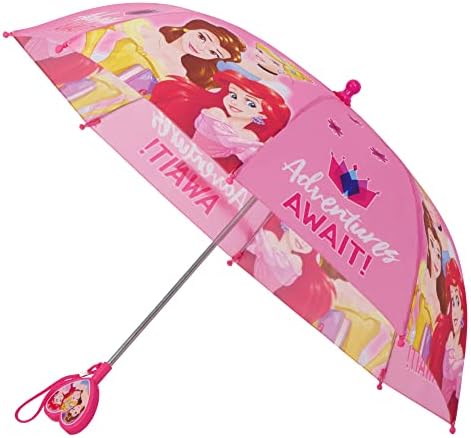 Disney Kids Umbrella, Frozen/Princess/Minnie Mouse Toddler and Little Girl Rain Wear for Ages 3-6 Disney