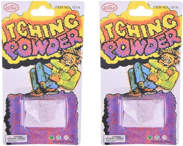 2Pcs Purple Helpful Funny Itching Powder Safe Broken Glass Itching Powder Feminine Powders, Easy to Carry, Feminine Care, Feminine Powders (Ength 14cm, Width 7.5cm) JJLFresheners