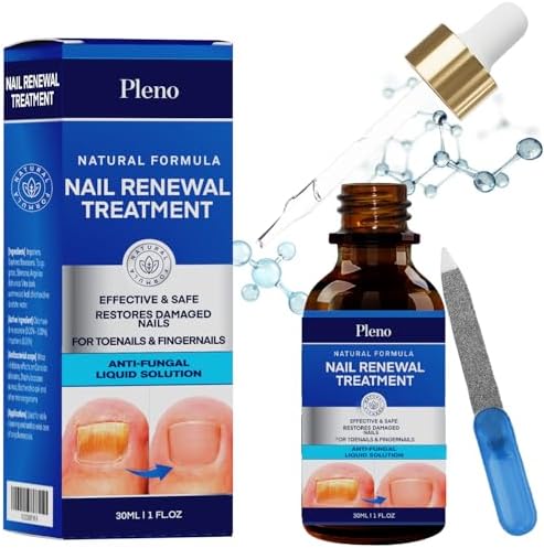 Toenail Fungus Treatment: Extra Strength Nail Fungus Treatment for Toenail & Fingernail, Nail Repair Solution for Thick Broken Discolored & Damaged Nail PLENO