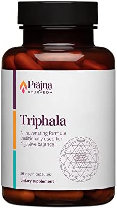 Dr. Chaudhary’s Prajna Ayurveda Triphala with Amla, Haritaki & Bibhitaki is a Rejuvenating Formula that is Traditionally used for Proper Digestion & Elimination, Vegan, Gluten-Free, Soy-Free, Organic Healthy Directions