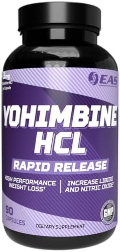 Yohimbine HCL | Improved Weight Loss & Athletic Performance | Rapid Release Technology | Better Absorption with Cyclosome Delivery | 90 Capsules (Капсулы) EAS