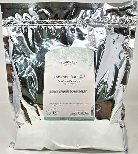 Yohimbe Bark Wildcrafted Cut & Sifted - Pausinystalia yohimbe, 1 lb (Фунты),(Starwest Botanicals) Starwest Botanicals