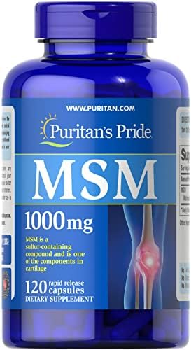 Puritan's Pride Joint Support Formula MSM Rapid Release Capsules (Капсулы), 1000 mg, 120 Count Puritan's Pride