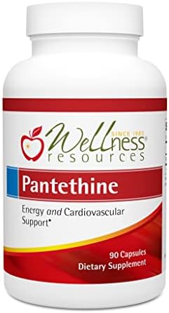 Wellness Resources Pantethine - Active Vitamin B5. Vegan (300mg, 90 Capsules (Капсулы)) Wellness Resources