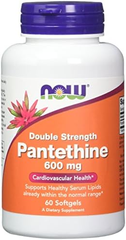 Pantethine, 600 mg 60 Softgels (Мягкие капсулы) (Pack of 2) NOW Foods