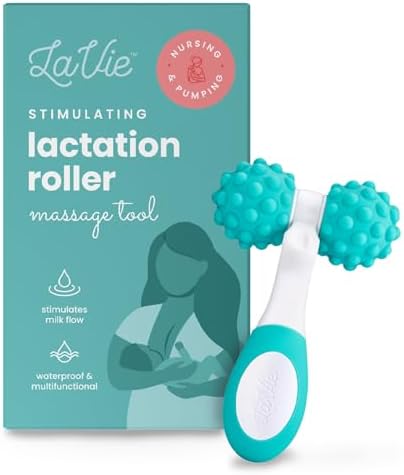 LaVie 5-in-1 Lactation Massager Roller, Manual Massage Roller, Breastfeeding Tool to Improve Milk Flow, Discomfort, Breast Massage, Medical Grade LaVie