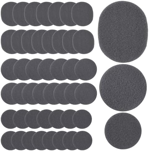 48pcs Moleskin Adhesive Pads, Round Padding Prevention Tape Foot Cushion Protection Moleskin Strips Mole Skin Patch Protector for Feet Shoes Toes Heel Grip (3 Sizes, Gray) PEUTIER