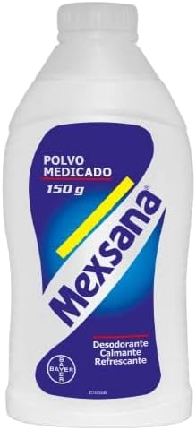 DECA EXPERTS Polvo Mexsana para pies por 150gr, 5.29 oz (Унции) Ayuda a Refrescar y Absorber Sudor -Mexsana Foot Powder (Порошок) - Traditional Relief for Feet, Sweat Absorption - Despensa Colombiana Generic