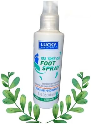 Foot Super Soft Tea Tree Oil Foot Spray (Спрей), 5oz Bottle Vegan formula Gluten Free, Enriched with natural Essential Oils, Australian Tea Tree Oil Combined with Wild Mint Rich Scent CG Generic