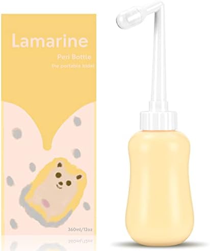 Peri Bottle for Postpartum Care and Perineal Cleansing | 12.7 OZ (Bright Yellow) Lamarine