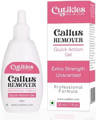 Callus Remover Gel (Гель) for Feet. Strong Professional Formula Removes Tough Callus Instantly. Get Spa like Pedicures at home - 1 Fl Oz Cutikles