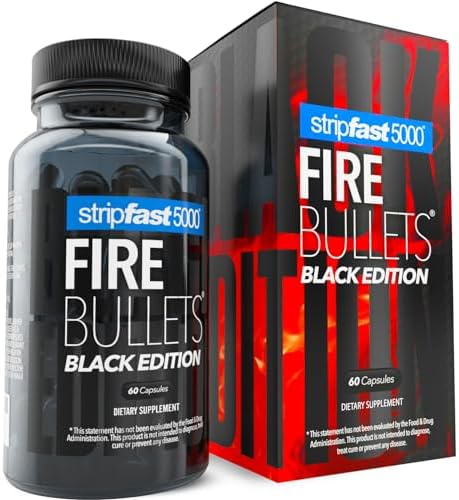 stripfast5000 Fire Bullets Black Edition Max Strength for Women and Men Stripfast5000