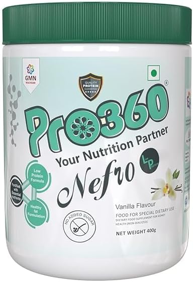 Nefro LP (FKA Nephro LP) Non-Dialysis Care Protein Powder (Порошок) - Low Protein, High Fat Formula Enriched with L-Taurine, L-Carnitine for Kidney/Renal Health, No Added Sugar – Vanilla Flavour 400g Generic