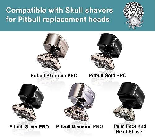 Совместимые лезвия для бритвы Skull Shaver Pitbull Gold PRO, 4 штуки Audoc