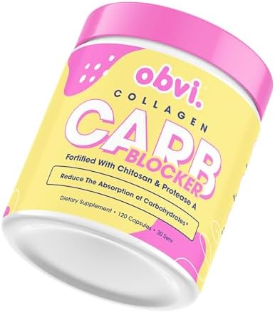 Obvi Guilt Free Carb Blocker | Support Weight Management, Healthier Nails & Longer Hair, Enzyme Production | Curb Appetite, Block Carb Absorption, White Kidney Bean Extract | 120 Capsules (Капсулы), 30 Servings (Порции) Obvi