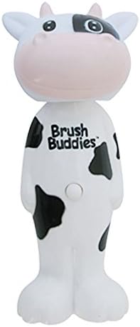 BrushBuddies Poppin 00304-72 Milky Wayne (Cow) Fun Animal Character Manual Toothbrush for Kids or Children Brush Buddies