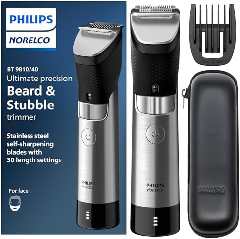 Триммер для бороды и волос с технологией Beard Sense, 30 настроек длины, BT9810/40 Philips Norelco