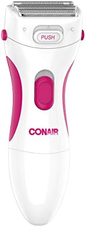 Conair Body and Facial Hair Removal for Women, Cordless Electric Dual Foil Shaver & Trimmer, Perfect for Face, Ear/Nose, Eyebrows, Legs, and Bikini Lines Conair