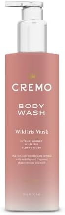 Cremo Skin Moisturizing White Jasmine Amber Women's Body Wash, Notes of White Jasmine, Red Currant, and Sweet Amber, 16 Fl Oz Cremo